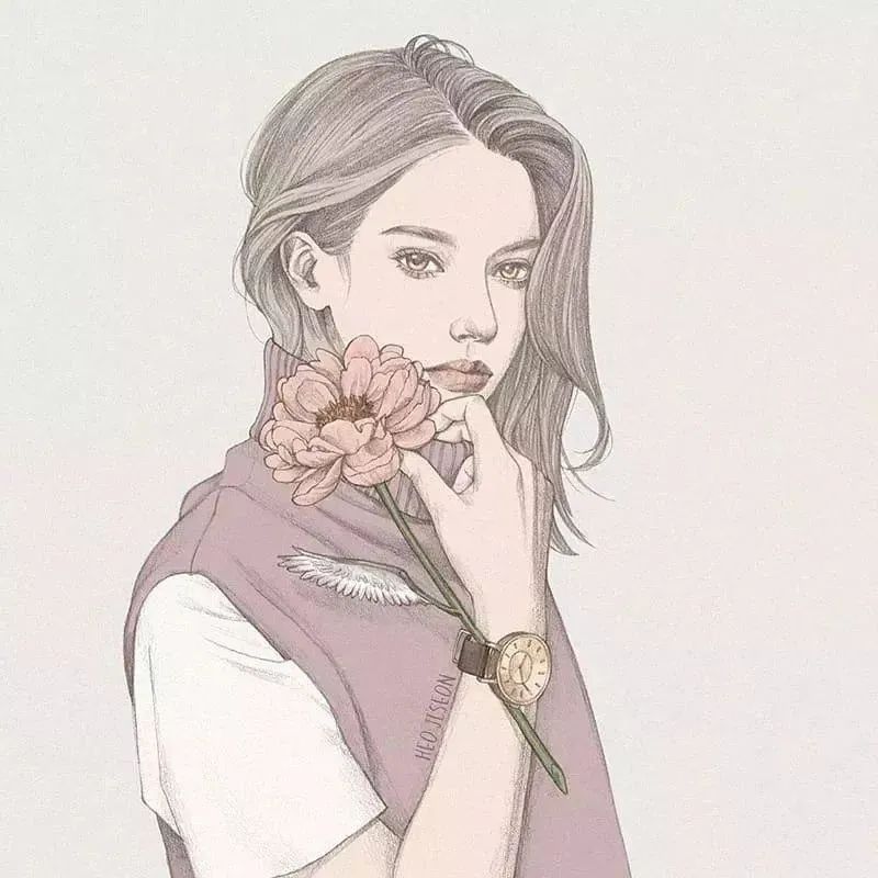韩国插画师Heo jiseon美女人物绘画作品欣赏