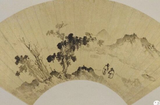 《山水图》扇页 蒋嵩（明） - 中国名画鉴赏语音讲解（二百八十六）