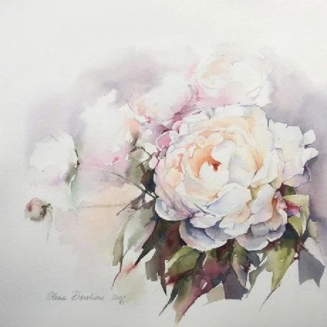 Olena Duchene 水彩绘画作品