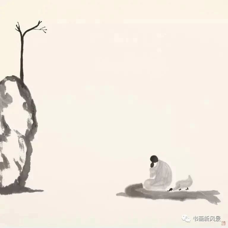 一组极简水墨，别有趣味！