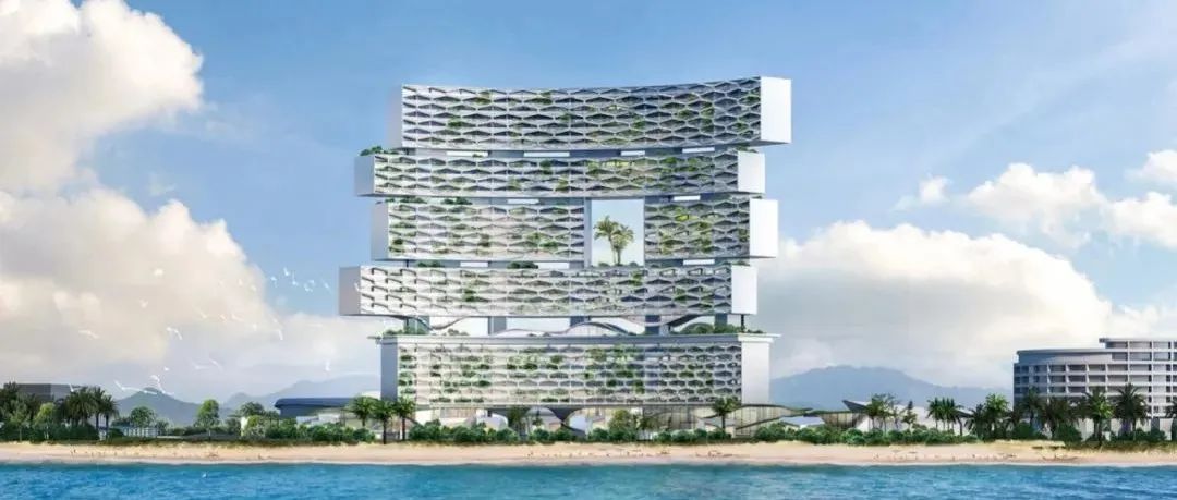 奥雷·舍人建筑事务所在三亚堆叠出了一座带“空中花园”的酒店