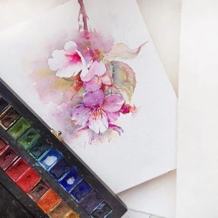 俄罗斯水彩画师 Katerina Pytin花卉绘画作品欣赏