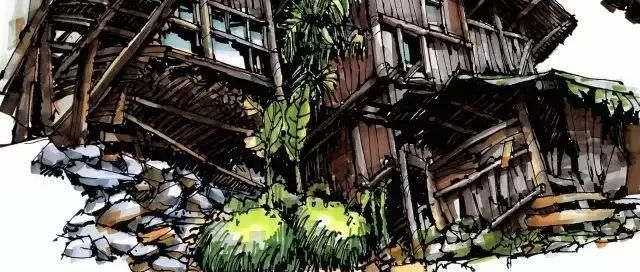 张利马克笔手绘绘画作品欣赏