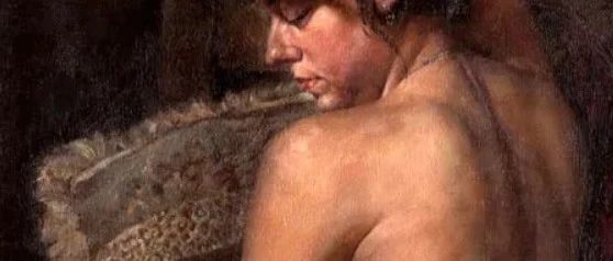 华裔女画家油画中的女性韵味十足