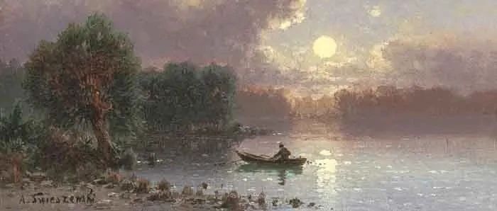 油画风景Aleksander Swieszewski绘画作品欣赏