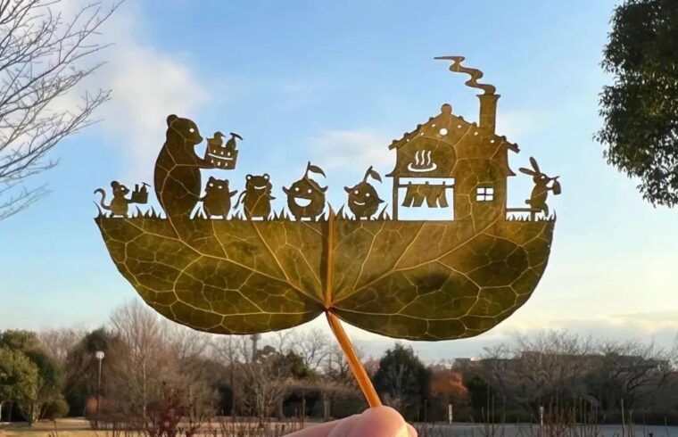 多动症艺术家，用叶子治愈自己，给观众带来一个个梦幻故事