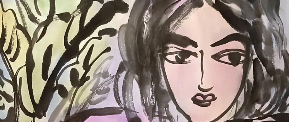 刘新华现代人物画