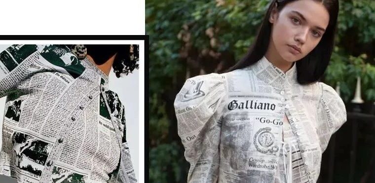 被John Galliano、​CDG争相追捧的“报纸”穿上身有多帅？时髦精不看报纸，只想把他们穿身上！