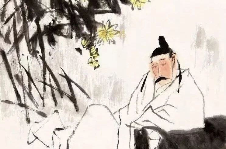 卢沉笔下的醉酒图，太入味了