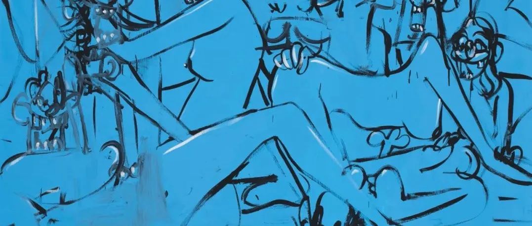 乔治·康多 George Condo：《蓝色狂想曲》Blue Expanding Orgy