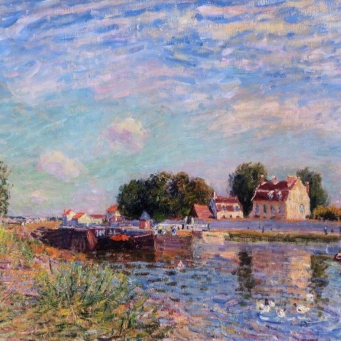西斯莱的风景绘画作品欣赏