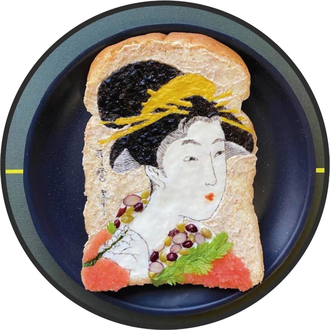 手作插画丨把面包当宣纸，寥寥几笔，便能惟妙惟肖
