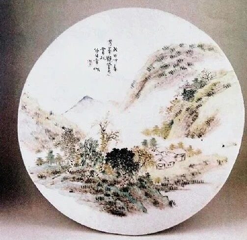 文人画瓷当文气与匠心兼备
