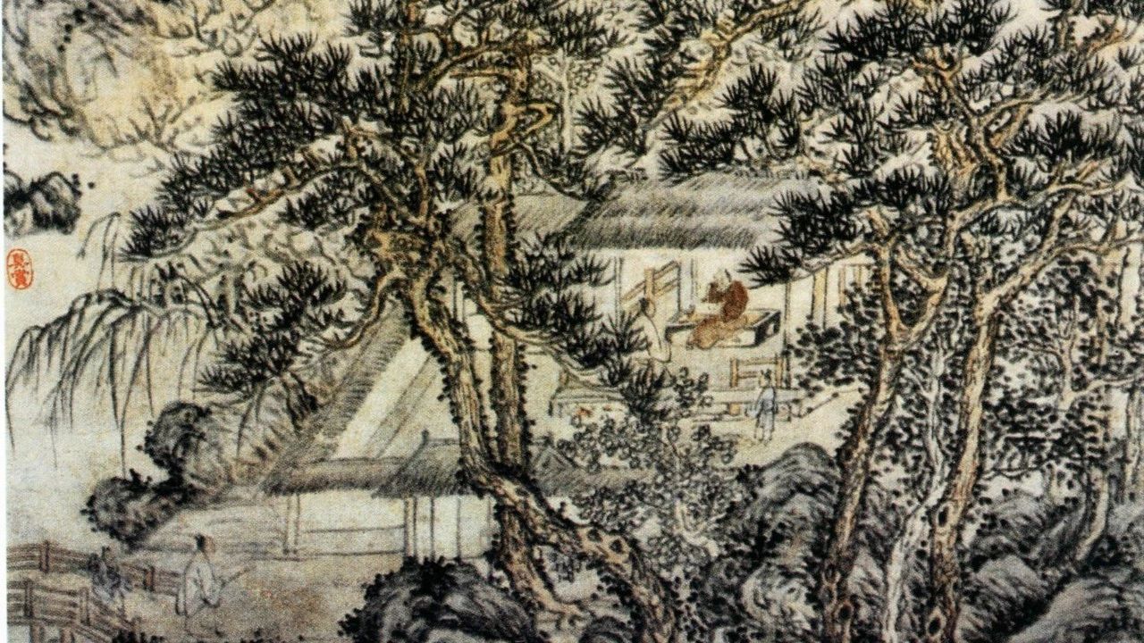 《谭北草堂图》谢缙（明） - 中国名画鉴赏语音讲解（一百八十八）