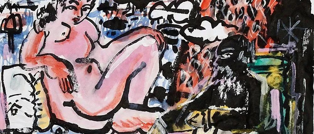 刘新华新彩墨野性作品集，“天马行空”，有一股野牛般的野味和没有丧失的生命野性(2017年)