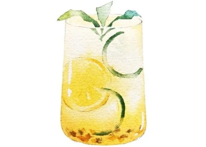 一组水彩夏日美食作者：摇滚画家-慢慢