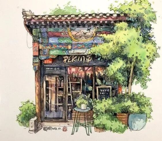 俄罗斯艺术家Fairytale Inspired的彩色铅笔素描插画