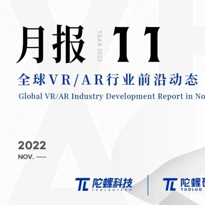 2022年11月VR/AR行业月报 | VR陀螺