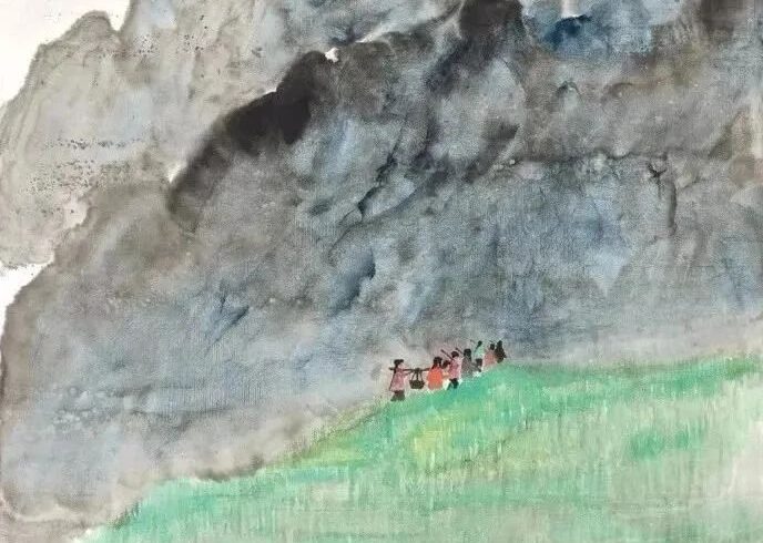 品画｜石鲁笔下的春天，生机盎然