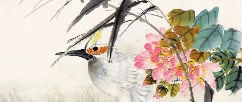 何煜的花鸟画栩栩如生，似有鸟鸣在耳~