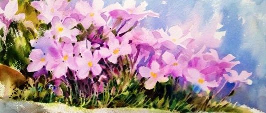泰国Adisorn Pornsirikarn水彩花卉作品