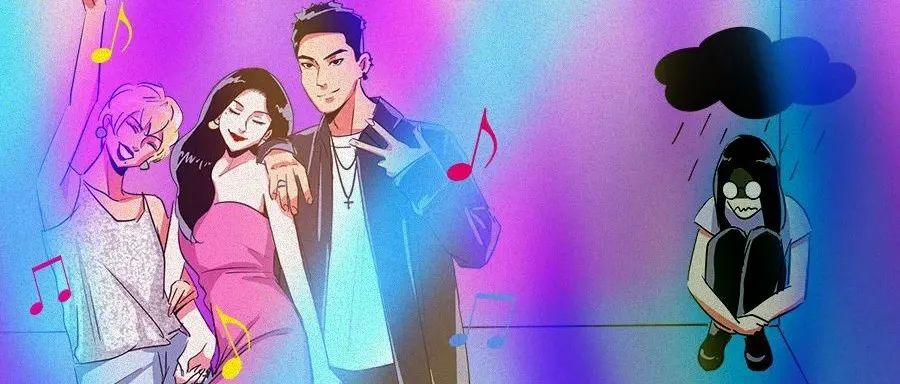 漫画 | 社恐深夜的内心戏，比甄嬛传刺激100倍！