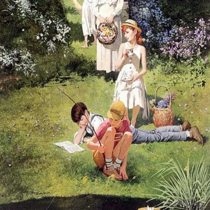 美国艺术插画家罗伯特.爱德华.麦金尼斯绘画作品欣赏