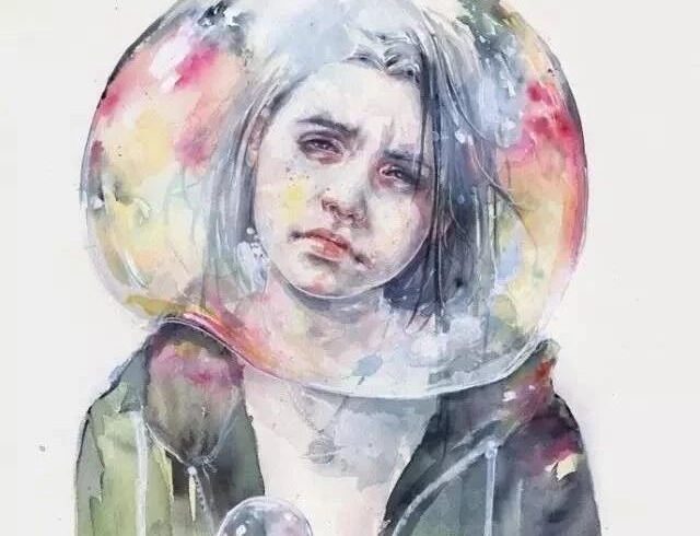 意大利90后画家——水彩插画创作的清新淡雅与飘逸感，过目难忘！