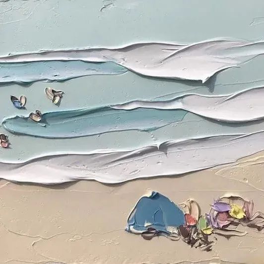 幸福感拉满，这位画家竟用“奶油”绘画，看起来舒服极了