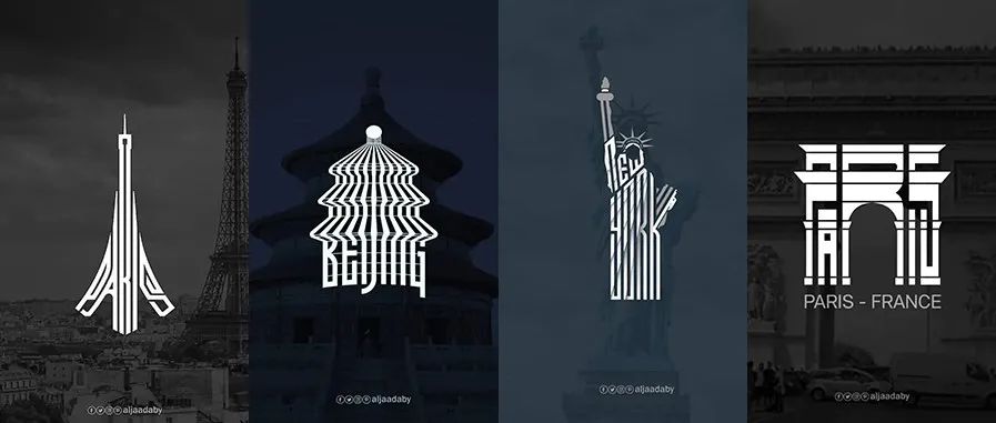 大神用英文设计城市logo，北京最好看！创意绝绝子！