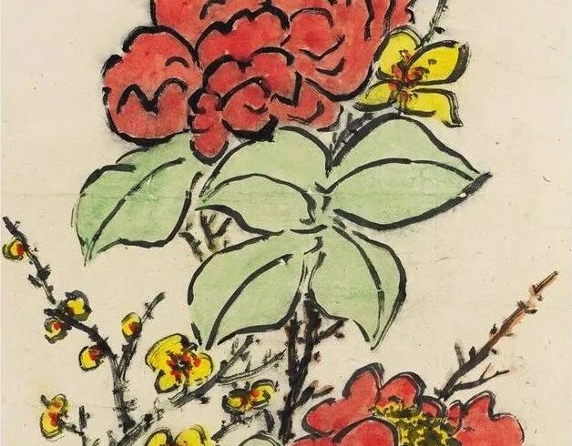 腊梅俏，国画腊梅大赏
