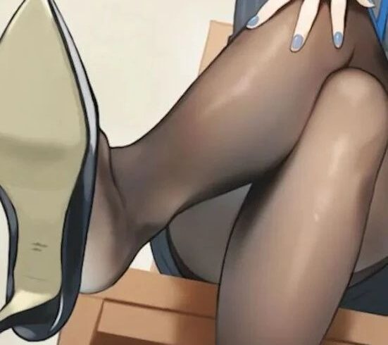 插画教程｜绝对领域之“黑色过膝黑丝”画法，学画画的绅士，快来看看~