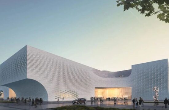 Ennead Architects设计的无锡美术馆模拟了多孔的太湖石