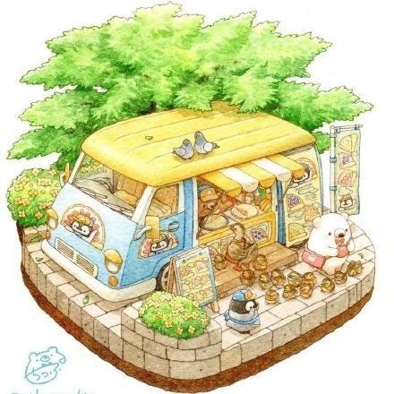 日本插画师ちっぷ绘画作品欣赏