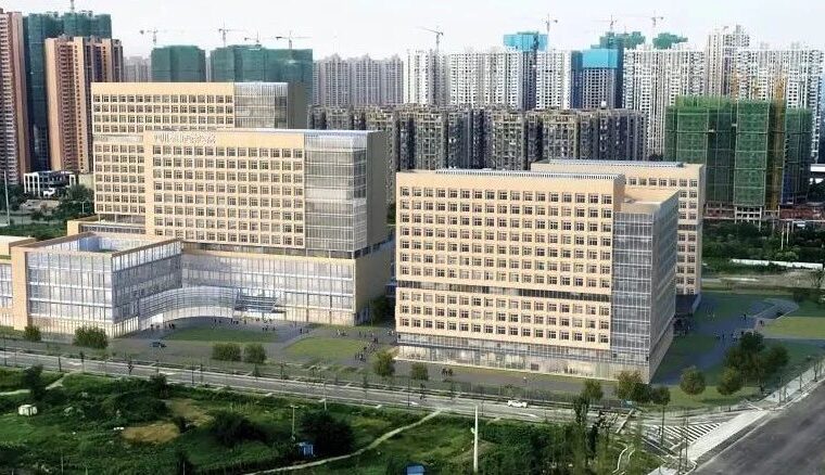 锦江生态带旁的这所三甲医院即将建成