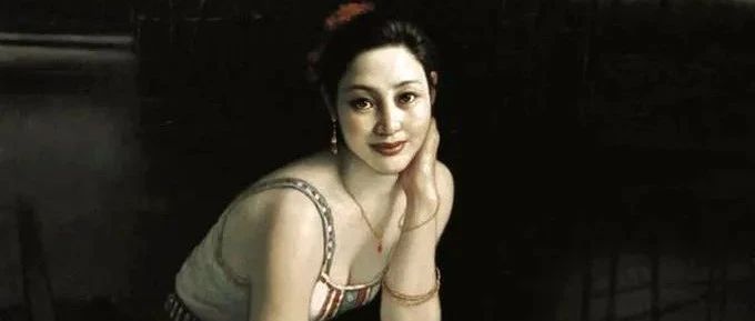 画家王嫩笔下的美人，体态娇柔而不轻，神情含蓄而不媚