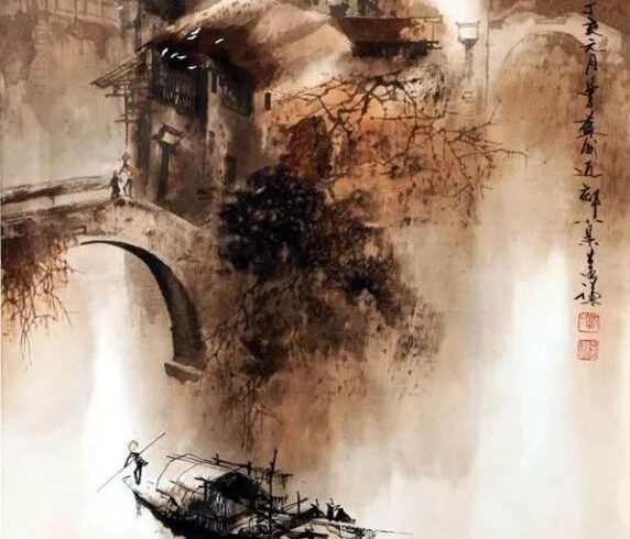 国画舒益谦绘画作品欣赏《江南之韵》