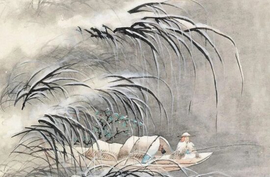 他的国画冬景山水，别具一格！