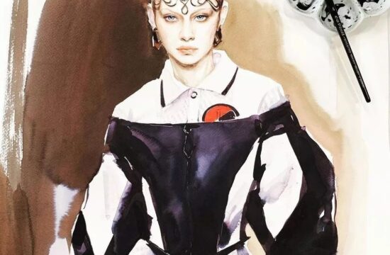 时装画手绘过程分享 | Chanel、Dior在Ina Bill笔下重活新生的必杀技！