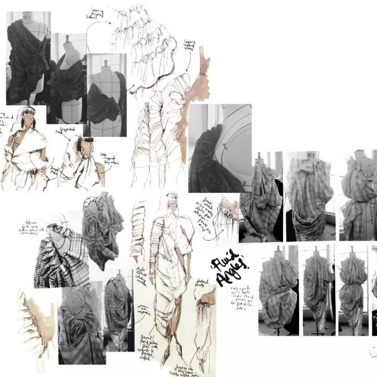 从手稿到成衣|脑回路清奇!英国知名时装院校学生服装作品集设计过程揭秘！