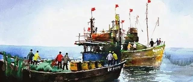 迟泽沛水彩作品欣赏