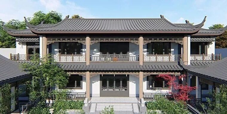 10款两层三合院大宅，回乡建一栋，四代都不用愁