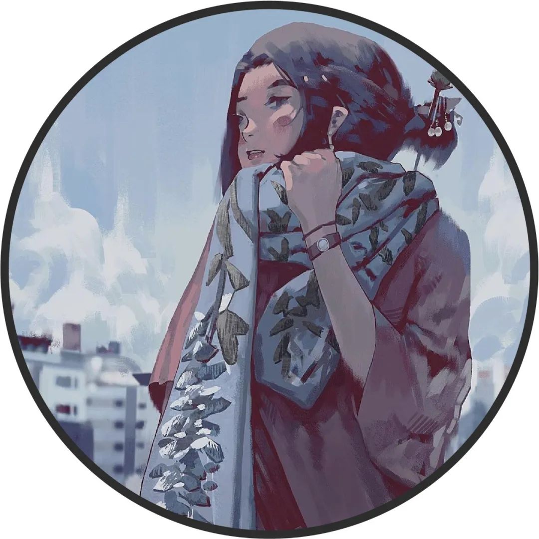 插画丨用蓝色调勾勒出梦幻朦胧的二次插画，画面治愈又温暖超级吸睛！