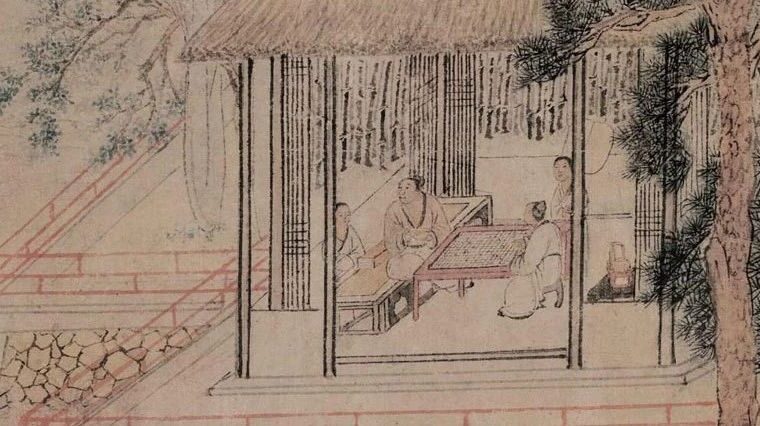 《竹亭对棋图》钱榖（明） - 中国名画鉴赏语音讲解（二百八十二）