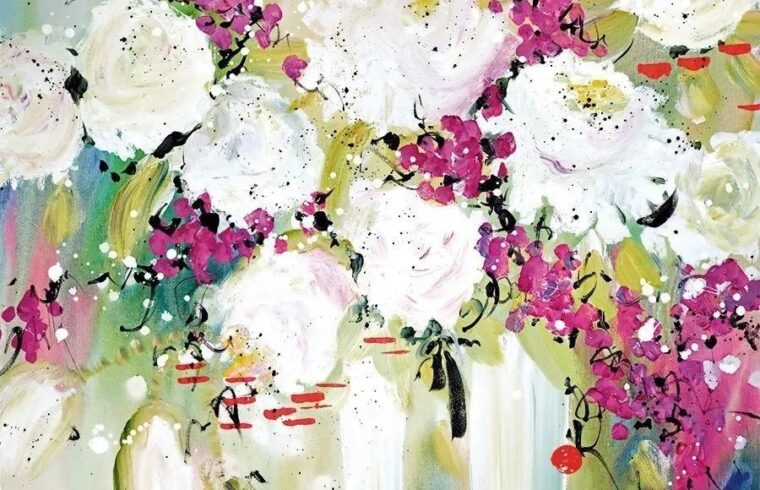 加拿大画家丹妮尔·秋山作品，唯美印象，充满自由活力！