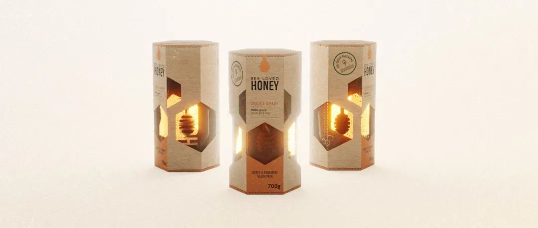 PackHorizon｜Bee Loved Honey 蜂蜜包装设计