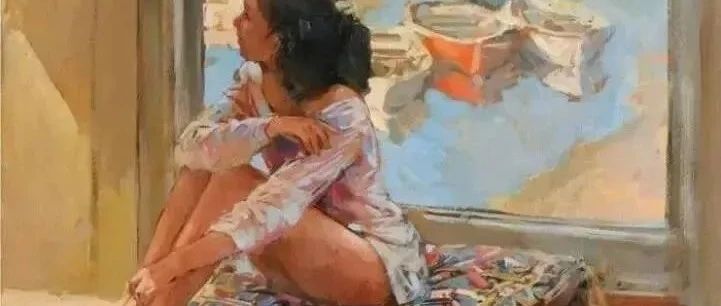 画室里的女子 | 英国艺术家保罗赫德利印象派人物色粉画专辑