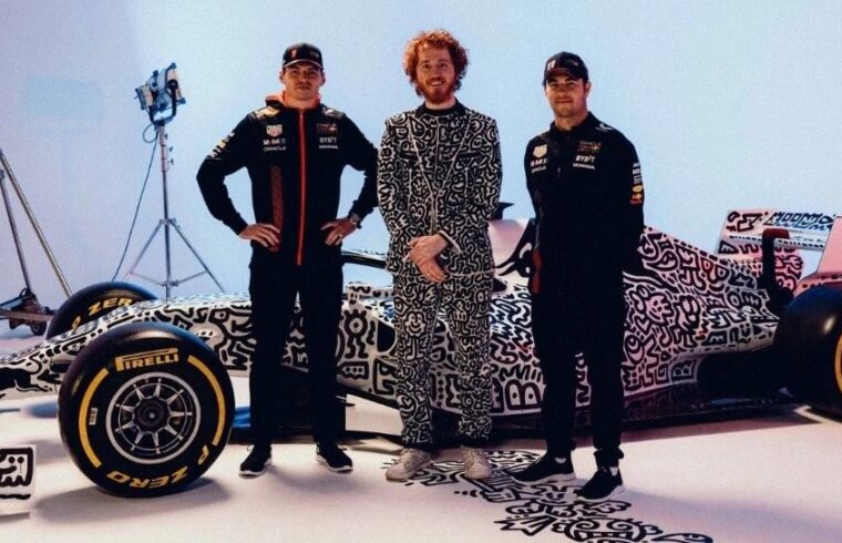 F1赛车化身画布 | Mr Doodle「涂鸦红牛」估价RMB 80万慈善网拍