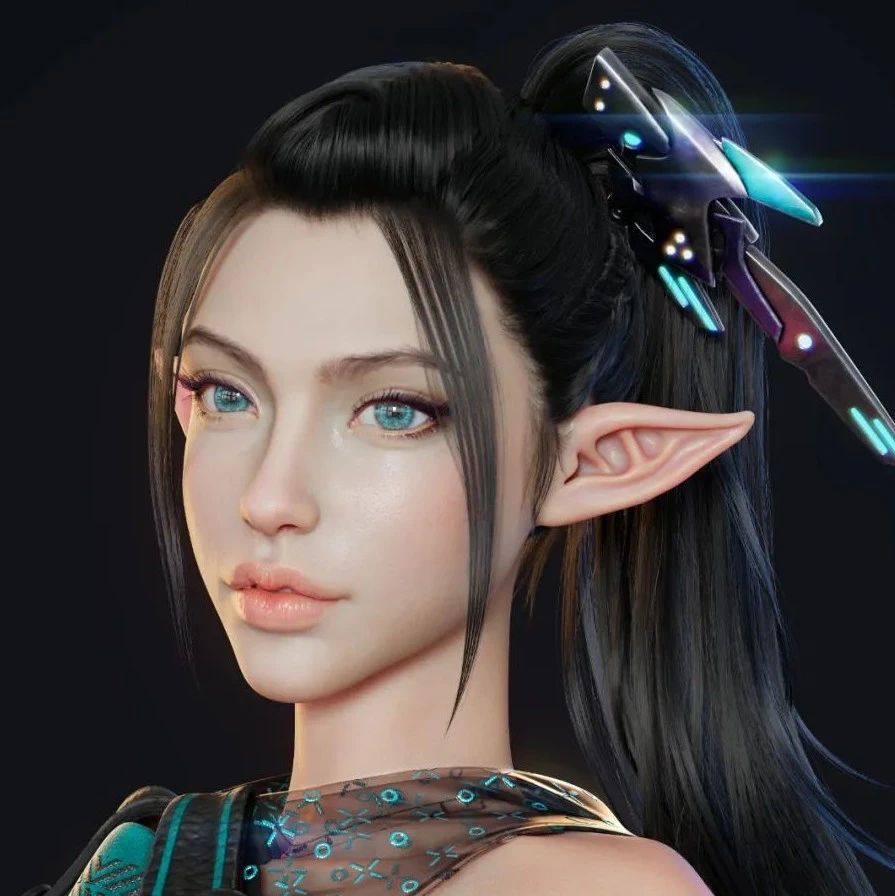 这个CG美型角色厉害，不仅身材火辣性感，还不失柔美线条