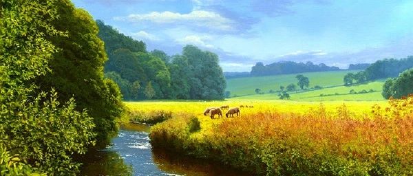 英国 Michael James Smith 的风景油画